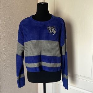 Harry Potter Ravenclaw Acrylic Knit Striped Sweater sz M